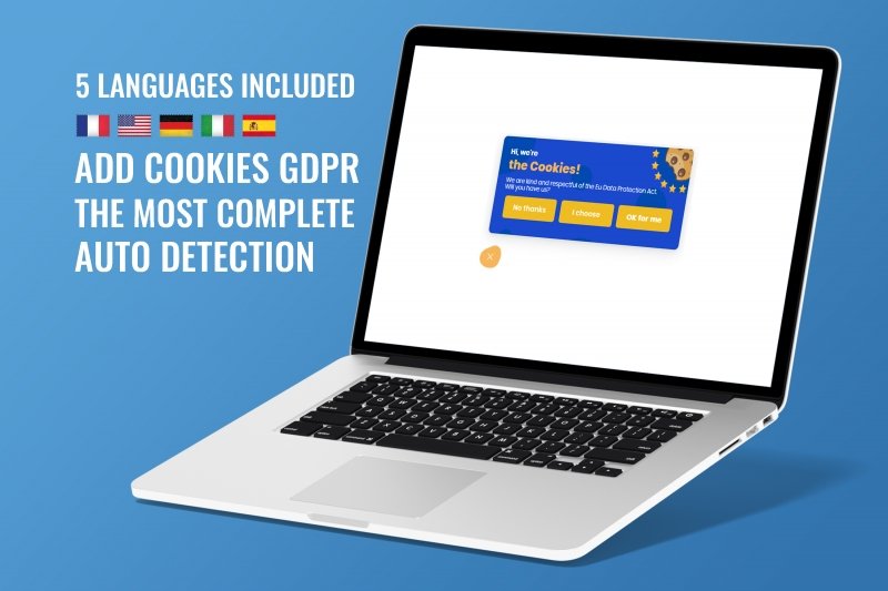 Prestashop module Cookies bannière UE RGPD le PLUS complet Auto Detection