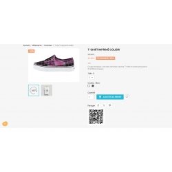 Prestashop module pack Qr Code + Image product spin 360° degree rotation zoom vue