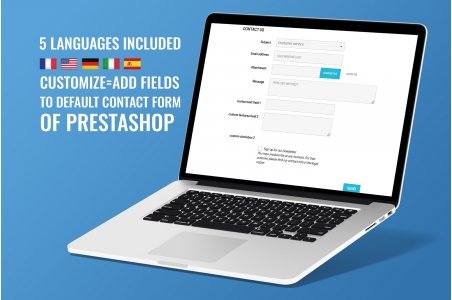 Prestashop module: Customize/Add default contact form fields + CAPTCHA
