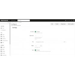 Módulo de carrusel de testimonios de Prestashop en la página de inicio.