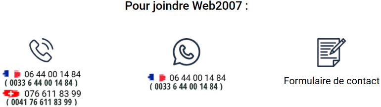 web2007 comment nous joindre