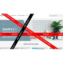 Prestashop module 1 to 4 Animated Banners Scrolling Text Promotions