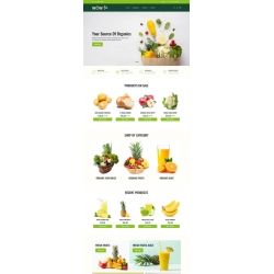 €39 cheapest and best! Prestashop Theme: Organic, natural, bulk food, fruits, vegetables