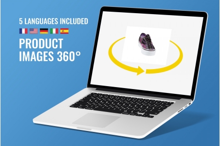 Prestashop module Image product spin 360° degree rotation zoom vue