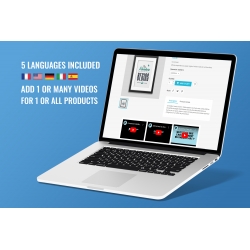 €39 il più economico e migliore! Modulo Prestashop 1 o più video su 1 o più prodotti