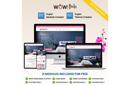 Prestashop Theme: Bed, mattress, pillow, duvet, sofa, comforter, sheets