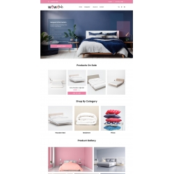 Prestashop Theme: Bed, mattress, pillow, duvet, sofa, comforter, sheets