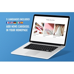 39€ más barato y mejor! Módulo Carrusel de noticias de Prestashop en la página de inicio